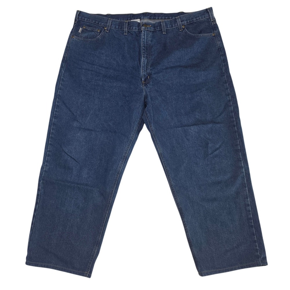 Carhartt Relaxed Fit Jeans 50x32 Dark Stone Blue‎ Mens Denim B17 DST *READ*